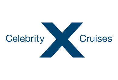 Celebrity Cruises Logo with Blue X Design